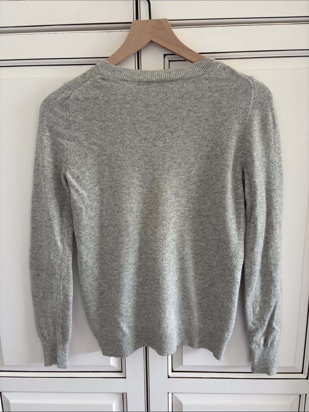 J crew Wool Rabbit Hair Blend Pear Gray Crewneck Sweater Embroidered Women’s XS - Picture 11 of 11